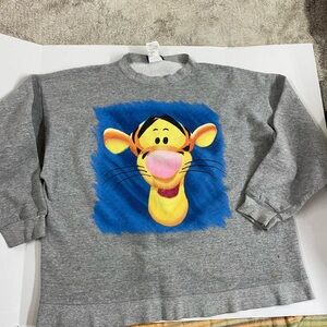 Disney Gray Sweatshirt with Tigger Graphic